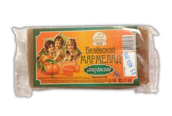 Белёвский мармелад апельсин 130 г