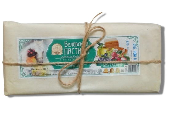 Белёвская пастила воздушная в пергаменте с лесными ягодами без сахара 300 г